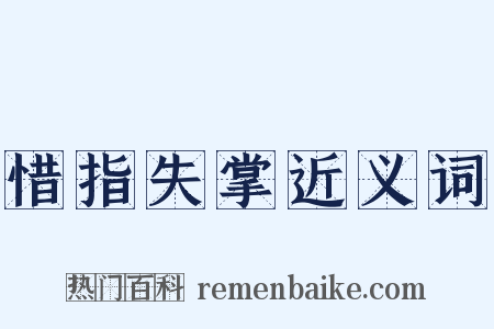 惜指失掌近义词是什么意思的图片